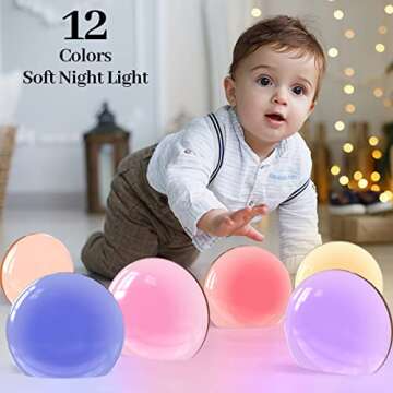 Meditation White Noise Sound Machine with 30 Soothing Sounds 12 Colors Night Light 10 Brightness Levels 32 Volume Level 4 Timers and Memory Function Sleep Machine for Baby Kids Adults (Wood Grain)