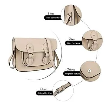 Stylish Gladdon Vegan Leather Crossbody Bag for Women