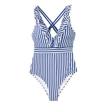CUPSHE Women's Stylish Ruffled One Piece Swimsuit