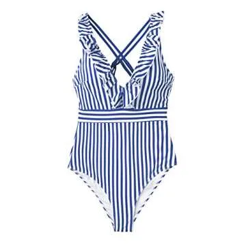 CUPSHE Women's Stylish Ruffled One Piece Swimsuit