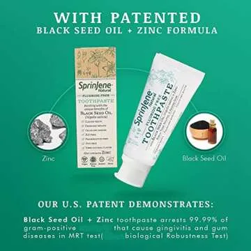 SprinJene Natural Fluoride Free Toothpaste for Healthy Teeth & Gums | Natural Toothpaste for Cavity Protection | 2 Pack