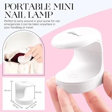 Gelike EC Mini LED Nail Lamp - Portable Nail Dryer