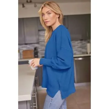 LILLUSORY Fall Oversized Batwing Sweater for Women