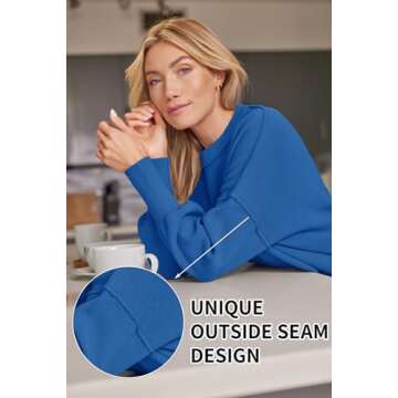 LILLUSORY Fall Oversized Batwing Sweater for Women