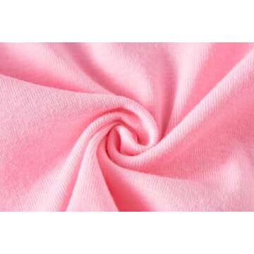 Dolphin&Fish Girls Pajamas 100% Cotton Soft Long Sleeve Toddler Pjs Kids Bunny Sleepwear Clothes 3T Pink