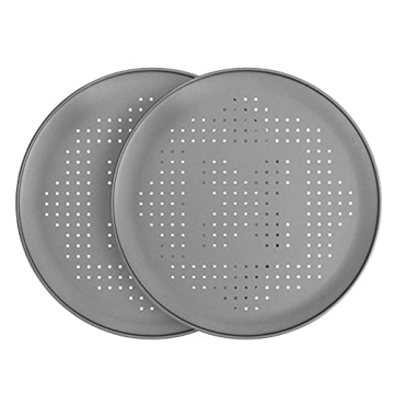 G & S OvenStuff Nonstick 16-inch Pizza Crispers Set of Two