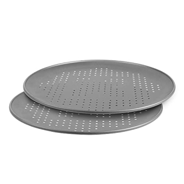 G & S OvenStuff Nonstick 16-inch Pizza Crispers Set of Two