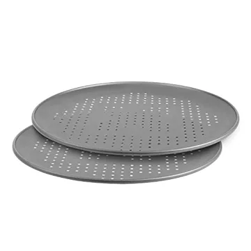 G & S OvenStuff Nonstick 16-inch Pizza Crispers Set of Two