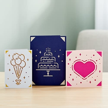 Cricut Insert Cards R10, Create Depth-Filled Birthday Cards, Thank You Cards, Custom Greeting Cards at Home, Compatible with Cricut Joy/Maker/Explore Machines, Sensei Sampler (42 ct)