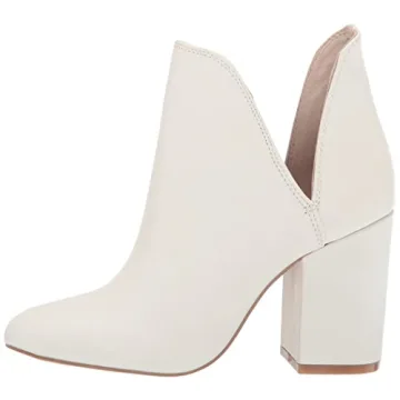 Steve Madden Women's Rookie Fashion Boot in White Leather