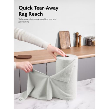 Fantasticlean Microfiber Cloth Roll - 75 Pack of Ultra Absorbent Towels