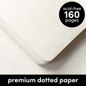 PAPERAGE Dotted Journal Notebook, (Blush), 160 Pages, 5.7 inches x 8 inches - 100 GSM Thick Paper, Hardcover with Felt Tip Pens, (Black Ink), 12 Pack & Pastel Recycled Highlighters (6 Pack) Bundle