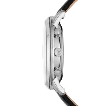 Fossil Men's Neutra Quartz Stainless Steel and Leather Chronograph Watch - FS5452