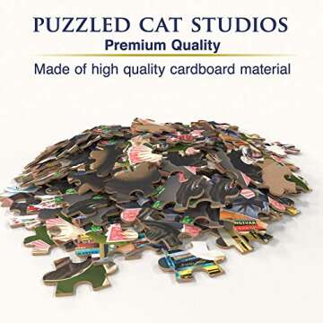 Pug Jigsaw Puzzle - Pug Puzzles for Adults 1000 Piece - Dogs Playing Poker