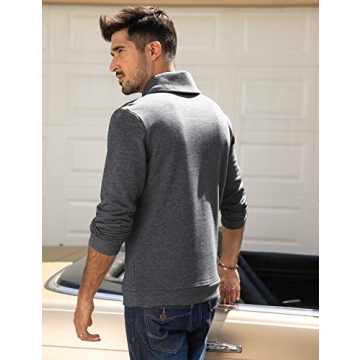 Warm & Stylish COOFANDY Shawl Collar Pullover