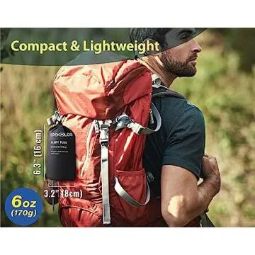 TREKOLOGY Ultralight Inflatable Camping Pillow - Compact & Comfortable Blow Up Pillow for Backpacking, Hiking, and Travel - Aluft Plus Series