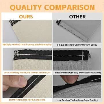 Pabues 34 Pack Blank DIY Craft Bags - Customize Your Style