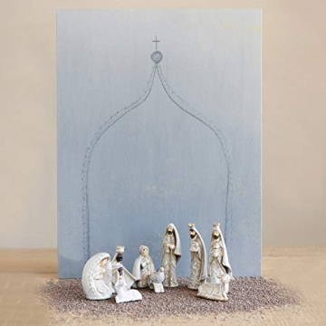 Unique Stoneware Nativity Set for Christmas Decor