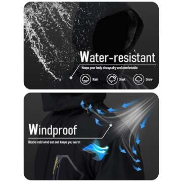 MAGCOMSEN Snowboarding Jackets for Men Warm Waterproof Jacket Ski Jacket Military Tactical Jacket Co...