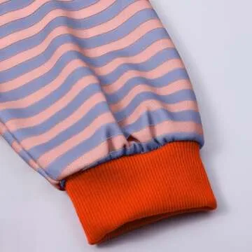 Womens Summer Tops,Deals of The Day Clearance Prime,Women Striped Oversized Sweatshirt Color Block Long Sleeve Crew Neck Pullover Tops Fall 2024 Preppy Y2K Shirt Outfits,Orange,X-Large