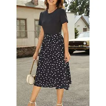 Zattcas Women Summer Dress - Modest Midi for Work & Church