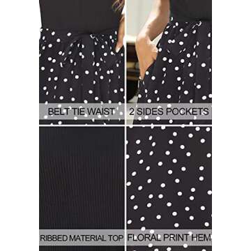 Zattcas Women Summer Dress - Modest Midi for Work & Church