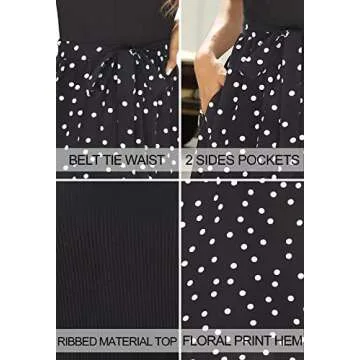 Zattcas Women Summer Dress - Modest Midi for Work & Church