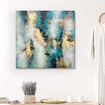 SIGNFORD Canvas Wall Art for Living Room,Bedroom Home Artwork Paintings Abstract Picture Ready to Hang - 24x24 inches