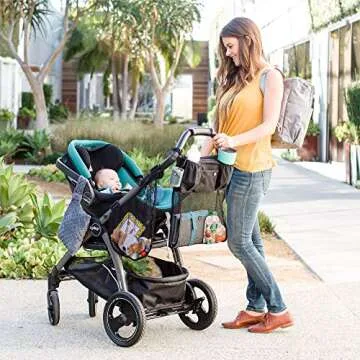 Universal Stroller Organizer with Cup Holders and Storage