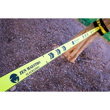 Zen Maestro Slackline Kit 65ft for Outdoor Fun and Fitness
