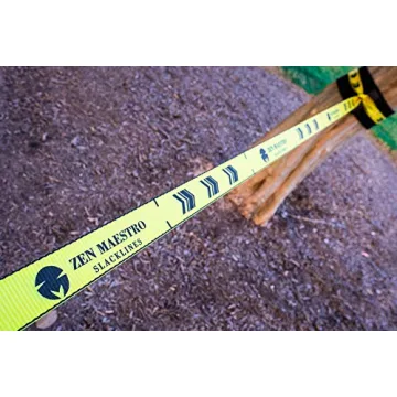 Zen Maestro Slackline Kit 65ft for Outdoor Fun and Fitness