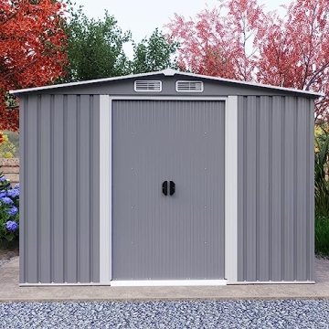Goohome 6Ft x 8Ft Waterproof Outdoor Storage Shed