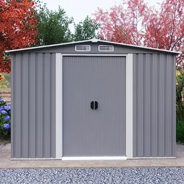 Goohome 6Ft x 8Ft Waterproof Outdoor Storage Shed