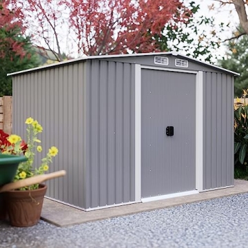 Goohome 6Ft x 8Ft Waterproof Outdoor Storage Shed