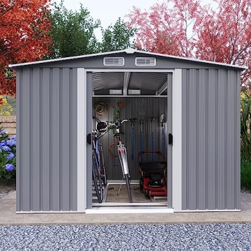Goohome 6Ft x 8Ft Waterproof Outdoor Storage Shed