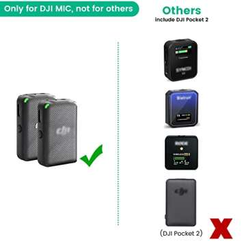 Microphone Windscreen Wind Muff Compatible with DJI MIC Wireless Lavalier Microphone,Furry Cover(2-P...