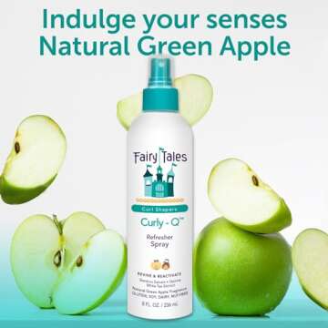 Fairy Tales Curly-Q Curl Refresher for Kids - Lightweight Spray to Define Curls, Add Bounce and Reduce Frizz - 8oz