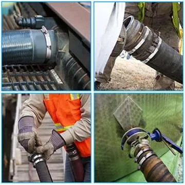 12 Inch Stainless Steel Hose Clamps - Adjustable & Durable