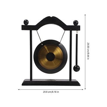 HOMSFOU Brass Gong Set - Desktop Decor & Music