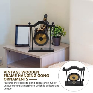 HOMSFOU Brass Gong Set - Desktop Decor & Music