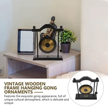 HOMSFOU Brass Gong Set - Desktop Decor & Music
