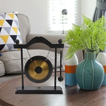 HOMSFOU Brass Gong Set - Desktop Decor & Music
