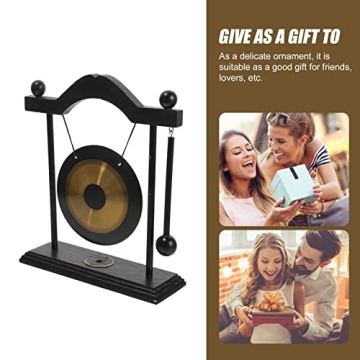 HOMSFOU Brass Gong Set - Desktop Decor & Music