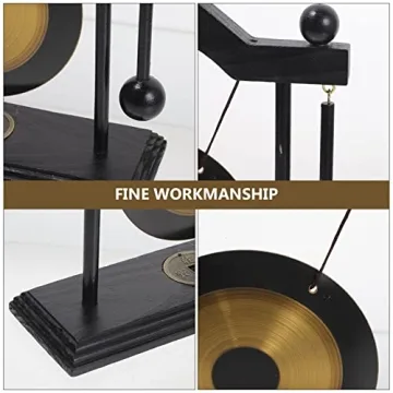 HOMSFOU Brass Gong Set - Desktop Decor & Music