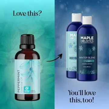 Peppermint Essential Oil for Diffuser Aromatherapy - 100% Pure Peppermint Oil for Hair Skin and Nails Plus Undiluted Refreshing Aromatherapy Essential Oil for Diffusers Baths and Topical Uses 1oz