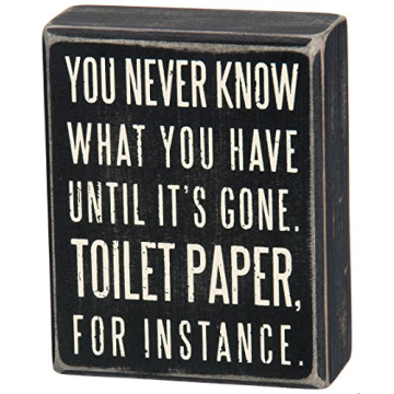 Funny Bathroom Sign - Humorous Home Decor Gift