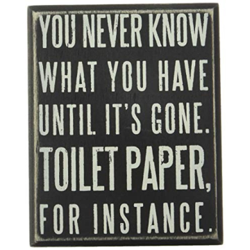 Funny Bathroom Sign - Humorous Home Decor Gift