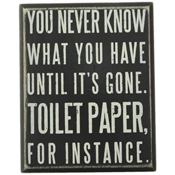 Funny Bathroom Sign - Humorous Home Decor Gift