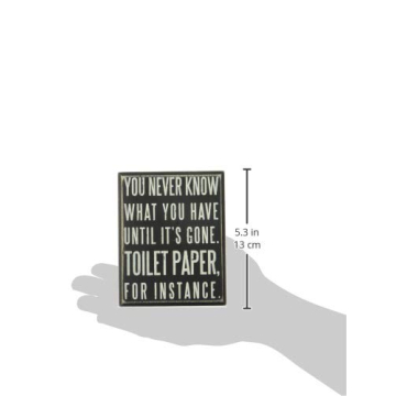 Funny Bathroom Sign - Humorous Home Decor Gift