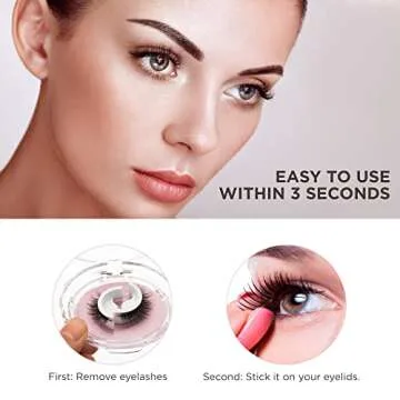 Reusable Self Adhesive Eyelashes for Natural Glam